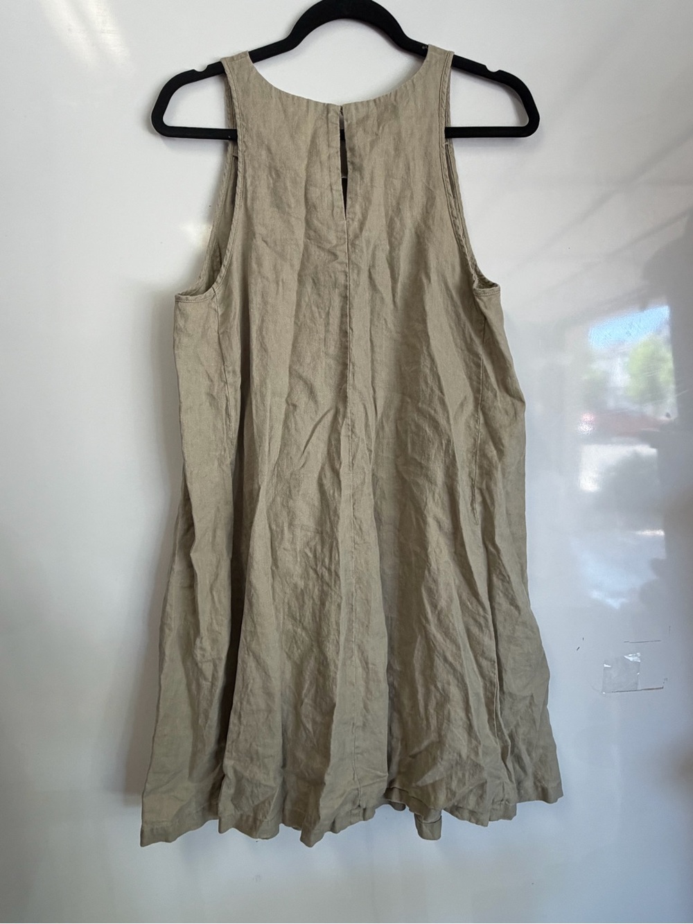 United Colors Of Benetton Sleeveless Midi Dress in Light Khaki